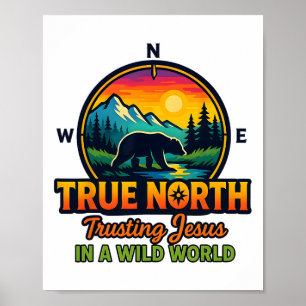 Poster True North Vbs 2025 Confiar em Jesus Deserto Chr