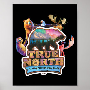 Poster True North Vbs 2025 Confiar em Jesus Deserto Crist