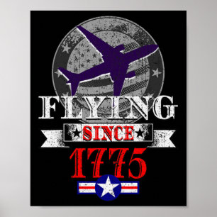 Poster Trump 1775 Aquisição do Aeroporto Guerra Revolucio
