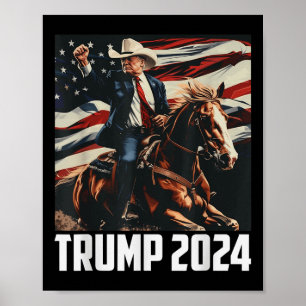 Poster Trump 2024 4 De Julho América Patriótica Independe