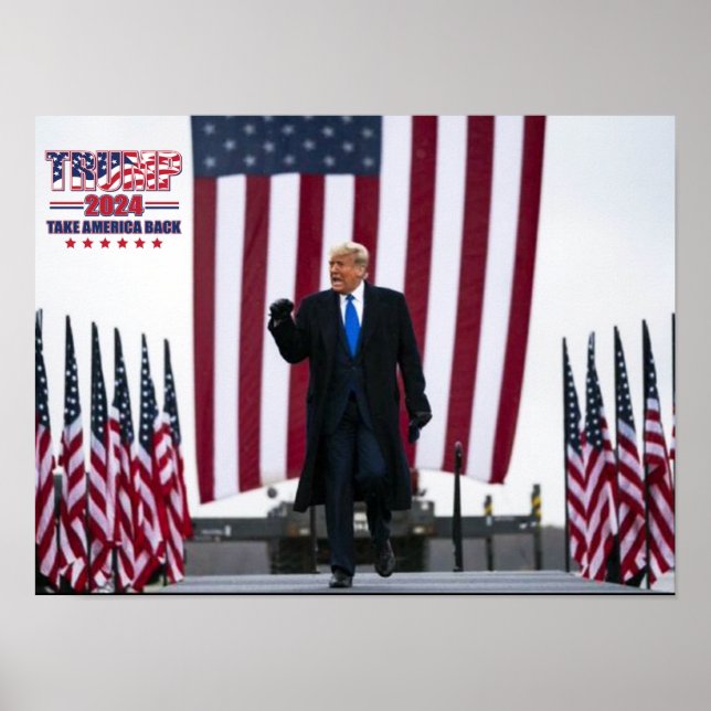 Poster Trump 2024 Devolva a América (Frente)