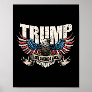 Poster Trump 2024 Flag Toma América Byck Men Women Donald