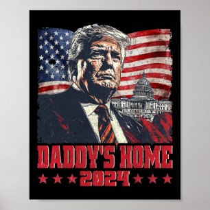 Poster Trump 2024 Leve a América Ck Home Trump Pink