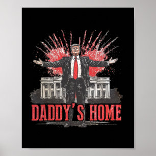 Poster Trump 2024 Leve a América Ck Home Trump Pink