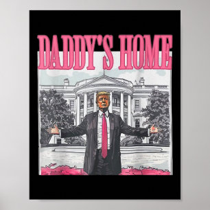 Poster Trump 2024 Leve a América Ck Home Trump Pink