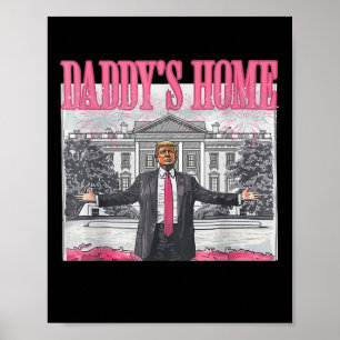 Poster Trump 2024 Leve a América Ck Home Trump Pink