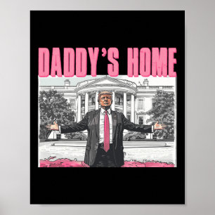 Poster Trump 2024 Leve o Pi do Trump Casa do Pai American