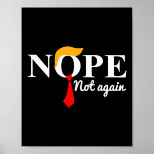 Poster Trump 2024 Não Mais Engraçado Trump
