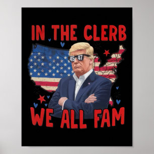 Poster Trump 2024 No Clerb Todos Fam 45 47 Americanos