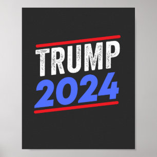 Poster Trump 2024 Para A Eleição Do Presidente Donald J