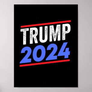 Poster Trump 2024 Para A Eleição Do Presidente Donald J