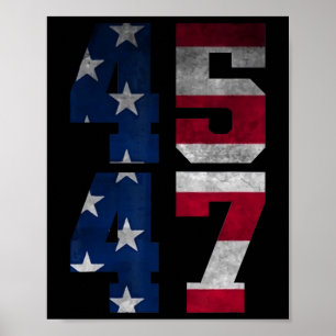 Poster Trump 2024 Para O Presidente Dos Eua Flag