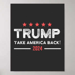 Poster Trump 2024 Retire a América