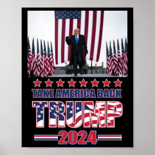 Poster Trump 2024 Retire a América