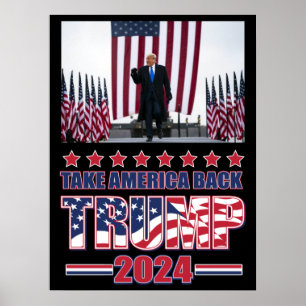 Poster Trump 2024 - Retomar a América