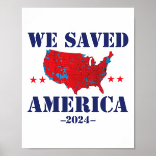 Poster Trump 2024 Salvamos os resultados eleitorais de 20