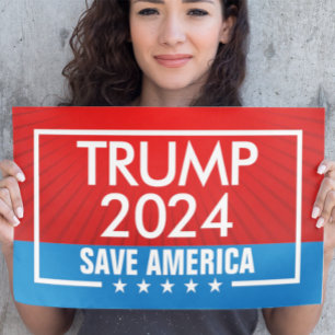 Poster Trump 2024 Save America Graphic