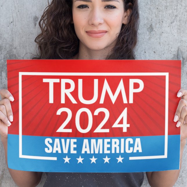Poster Trump 2024 Save America Graphic (trump 2024 poster)