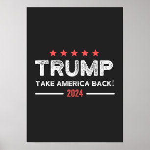 Poster Trump 2024 Take America Back