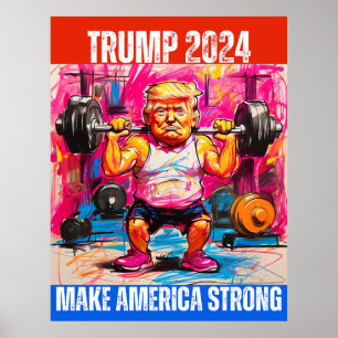 POSTER TRUMP 2024 TORNA A AMÉRICA FORTE