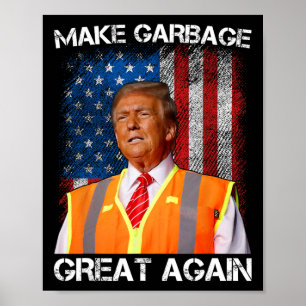 Poster Trump 2024 Torna O Excelente De Lixo Novamente Eng