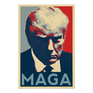 Póster Trump 2024 Ultimate Mugshot Style MAGA Poster
