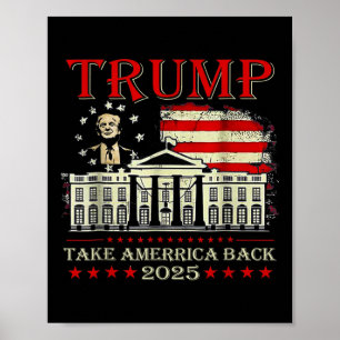 Poster Trump 2025 Leva A América Byck 47º Presidente De N
