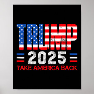 Poster Trump 2025 Leva A América Byck 47º Presidente De N