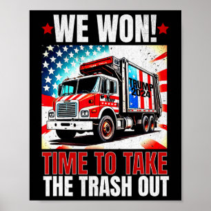 Poster Trump 2025 Nós Ganhamos Vence Vitória Inauguração 