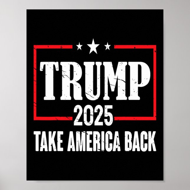 Poster Trump 2025 Shirt - Trump Shirts Para Men 2025 (Frente)