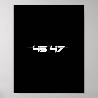 Poster Trump 45 47 Trump Retro Futurista 
