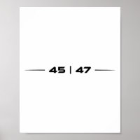 Trump 45 47 Trump Retro-Futurística Design