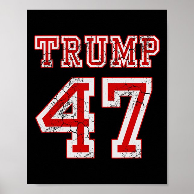 Poster Trump 47 Eleições 2024 Homens Conservadores Republ (Frente)