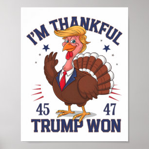 Poster Trump Ação de Graças, sou o Trump vencedor 6
