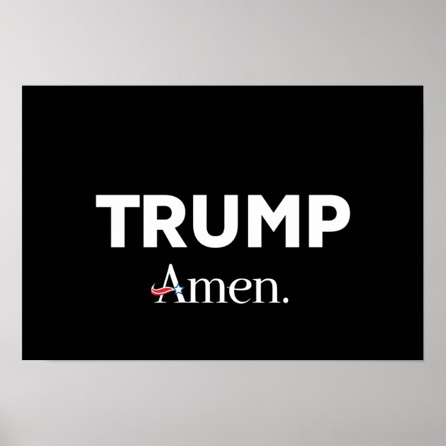 Poster Trump Amen (Frente)