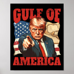 Poster Trump America's Golfo México Presidente Trump 2025