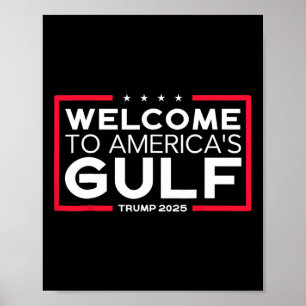 Poster Trump America's Golfo México Presidente Trump 2025