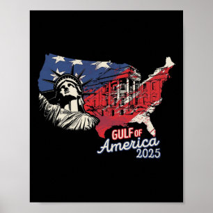 Poster Trump America's Golfo México Presidente Trump 2025