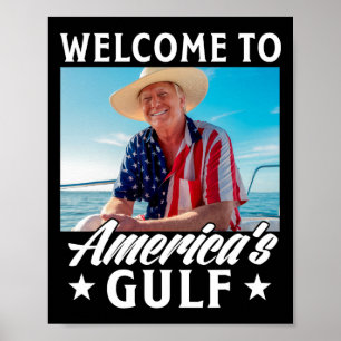 Poster Trump America's Golfo México Presidente Trump Somb