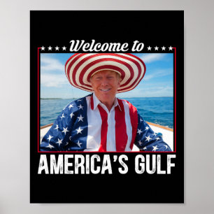 Poster Trump America's Golfo México Presidente Trump Somb