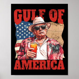 Poster Trump America's Golfo México Presidente Trump Somb