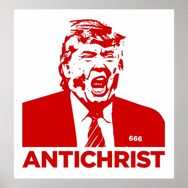 POSTER TRUMP ANTICRISTÃO 2017 (Frente)