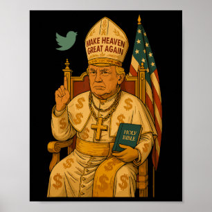 Poster Trump As Vaticanos Church Pope Trump