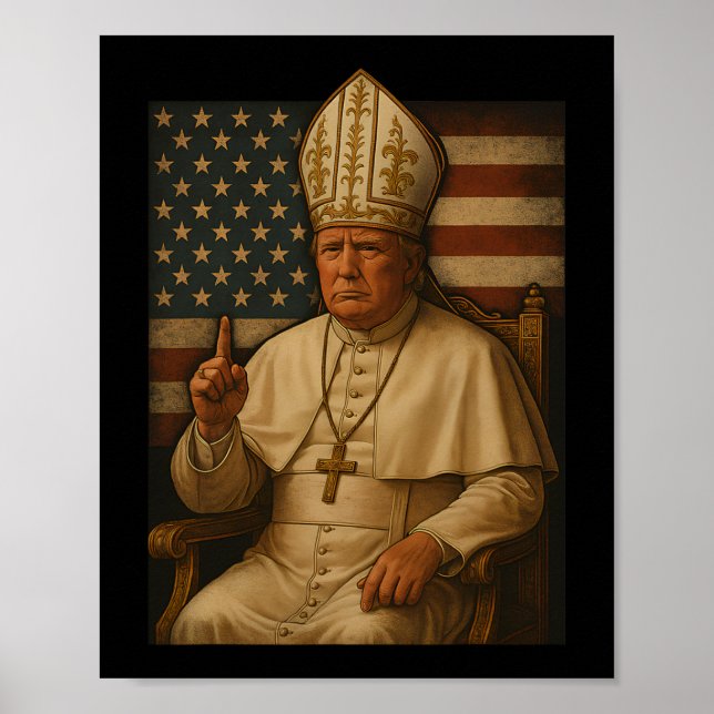 Poster Trump As Vaticanos Republicanas do Papa Torna Vati (Frente)