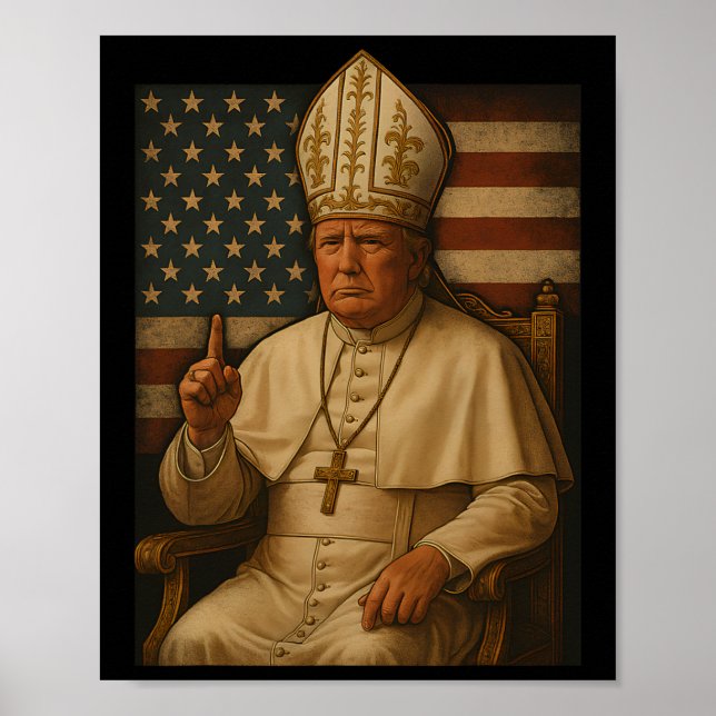 Poster Trump As Vaticanos Republicanas do Papa Torna Vati (Frente)