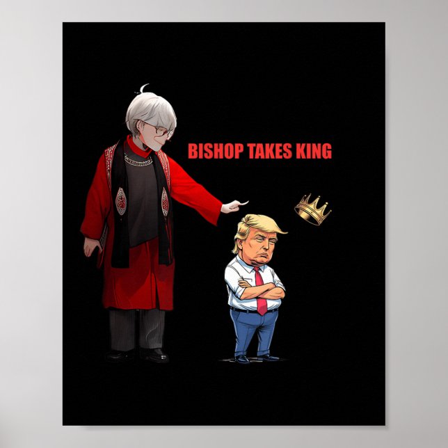 Poster Trump Bishop Budde Toma Rei (Frente)