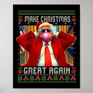 Poster Trump Bubble Gum Faça O Natal Grande Novamente Sué