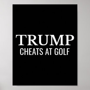 Poster Trump Cheia Golfe - Engraçado Protesto Político