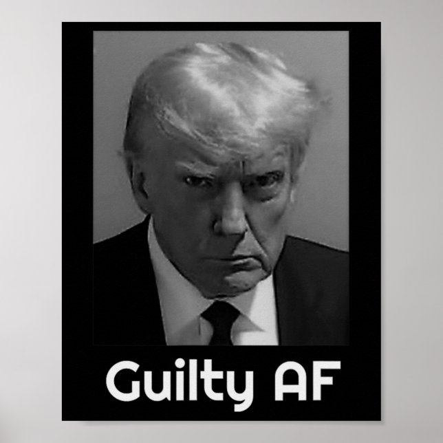 Poster Trump Culpado Af (Frente)