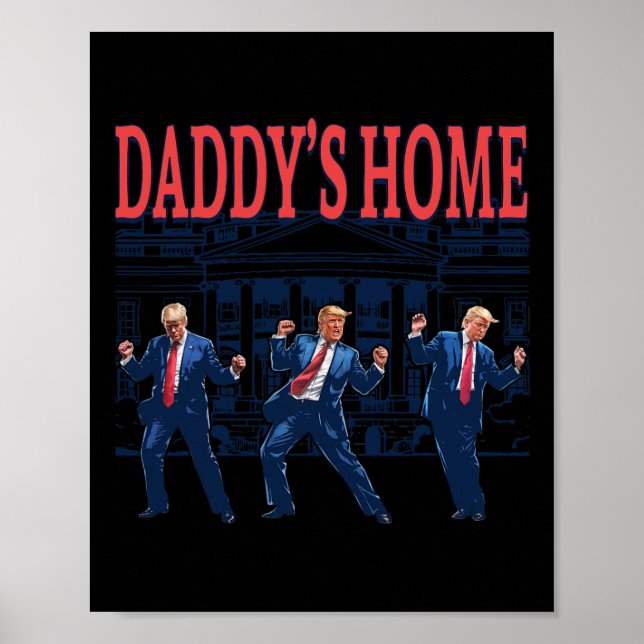 Poster Trump Dance Home Retro Pai (Frente)